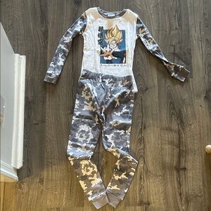 Goku Gray Camouflage Pajama Set